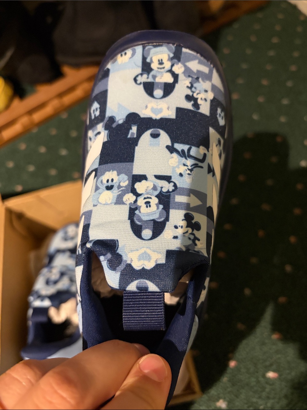 Kids Navy and Light Adidas Disney 8k shoes - Picture 5 of 5